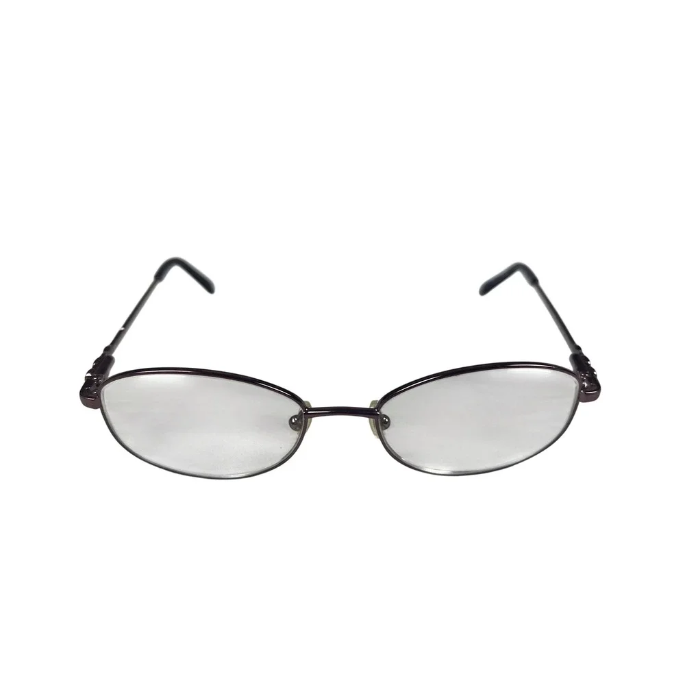 Tres Jolie 161 505 Blue Gray Oval Eyeglasses Frames 51-17-135 Crystal Accents